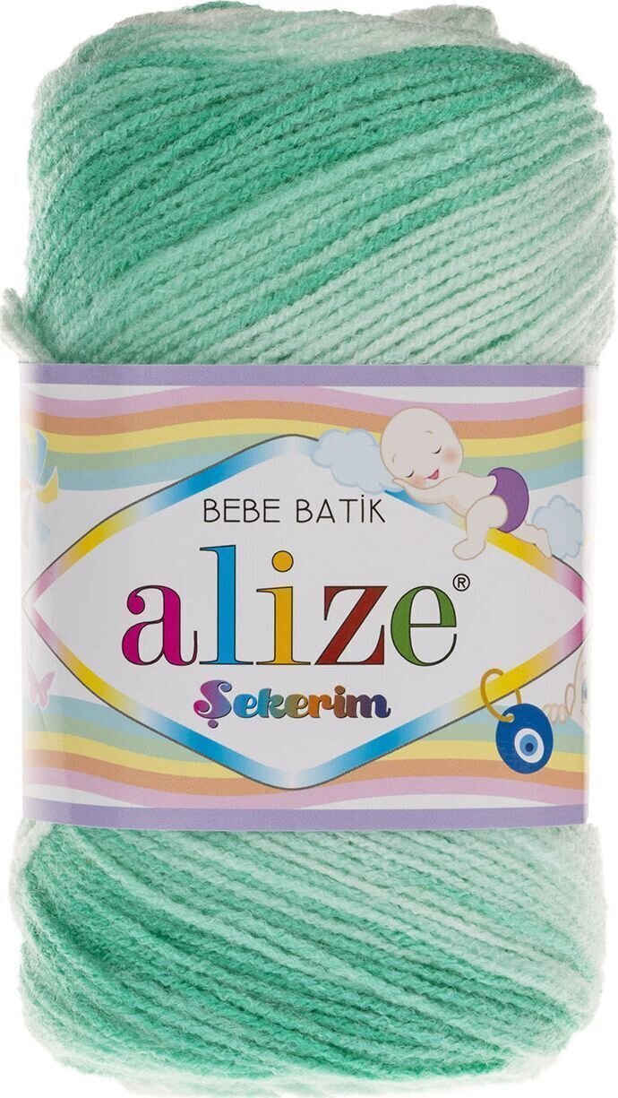 Fios para tricotar Alize Şekerim Batik 6317 Fios para tricotar