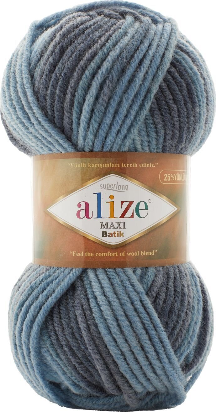 Pređa za pletenje Alize Superlana Maxi Batik 7785 Pređa za pletenje