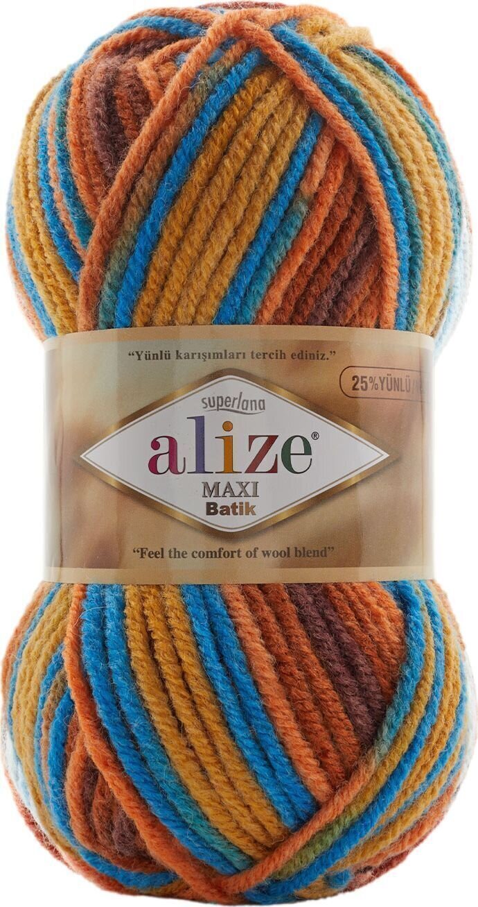 Pređa za pletenje Alize Superlana Maxi Batik 8026 Pređa za pletenje