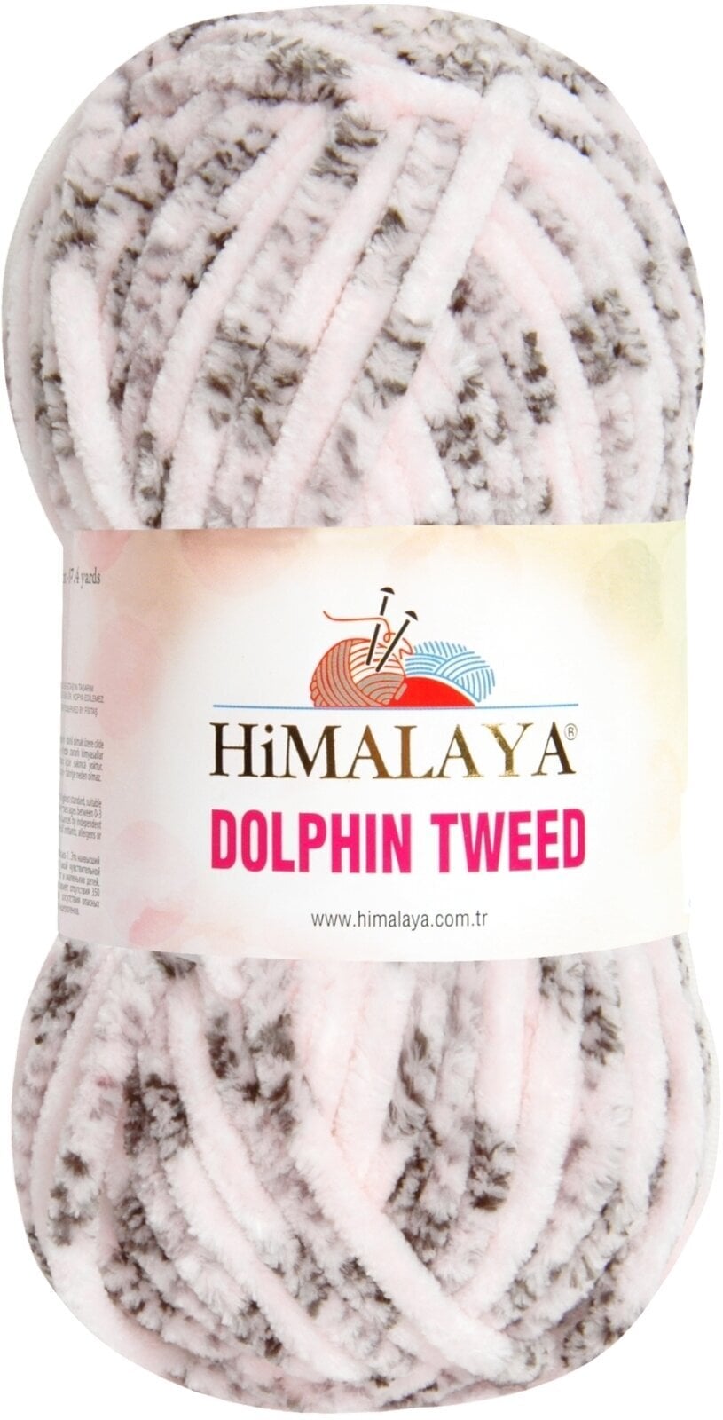 Pređa za pletenje Himalaya Dolphin Tweed 92004 Light Pink Pređa za pletenje