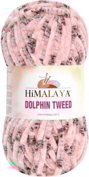 Knitting Yarn Himalaya Dolphin Tweed 92005 Pink Knitting Yarn - 1