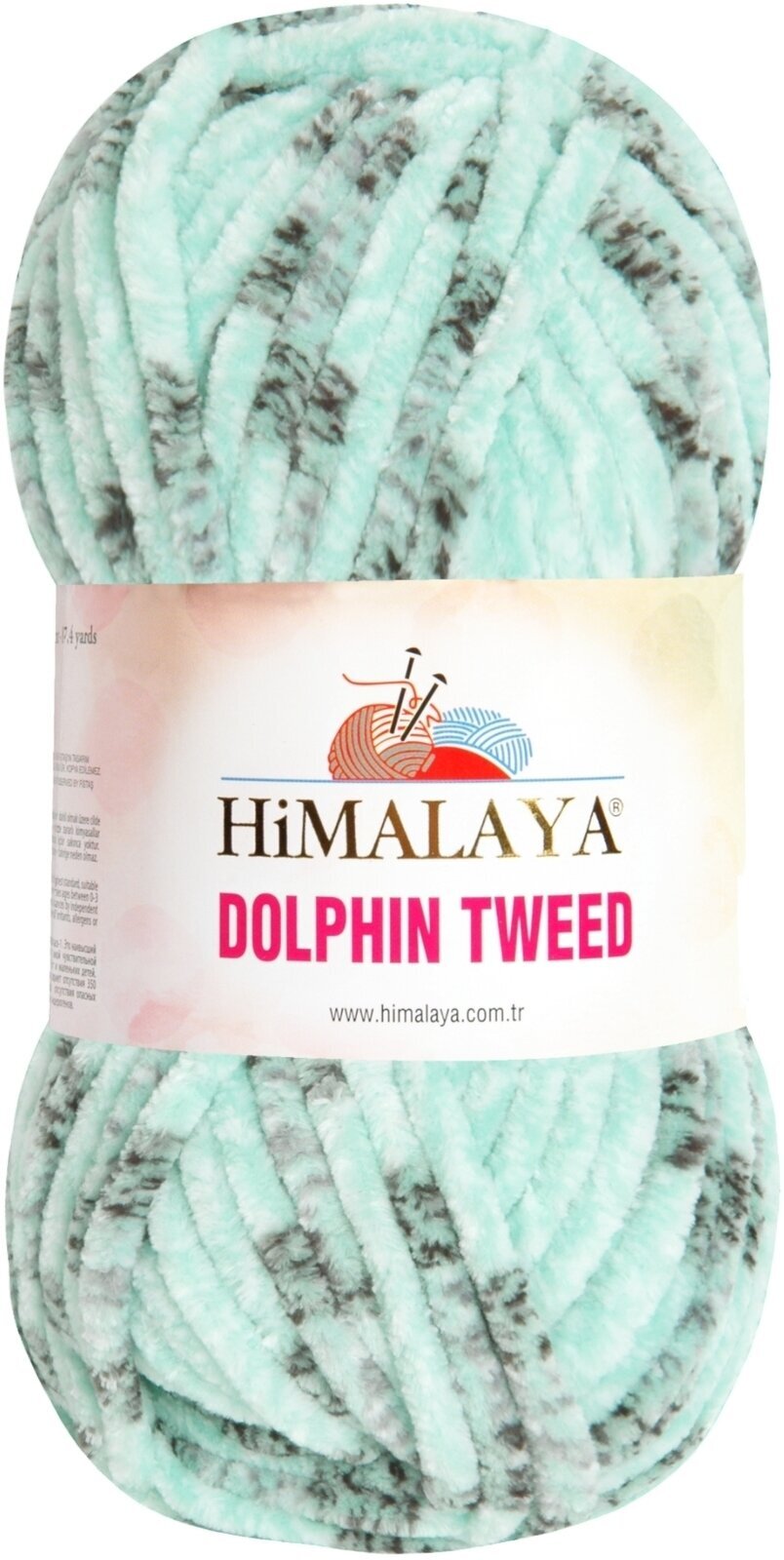 Pređa za pletenje Himalaya Dolphin Tweed 92008 Green Pređa za pletenje