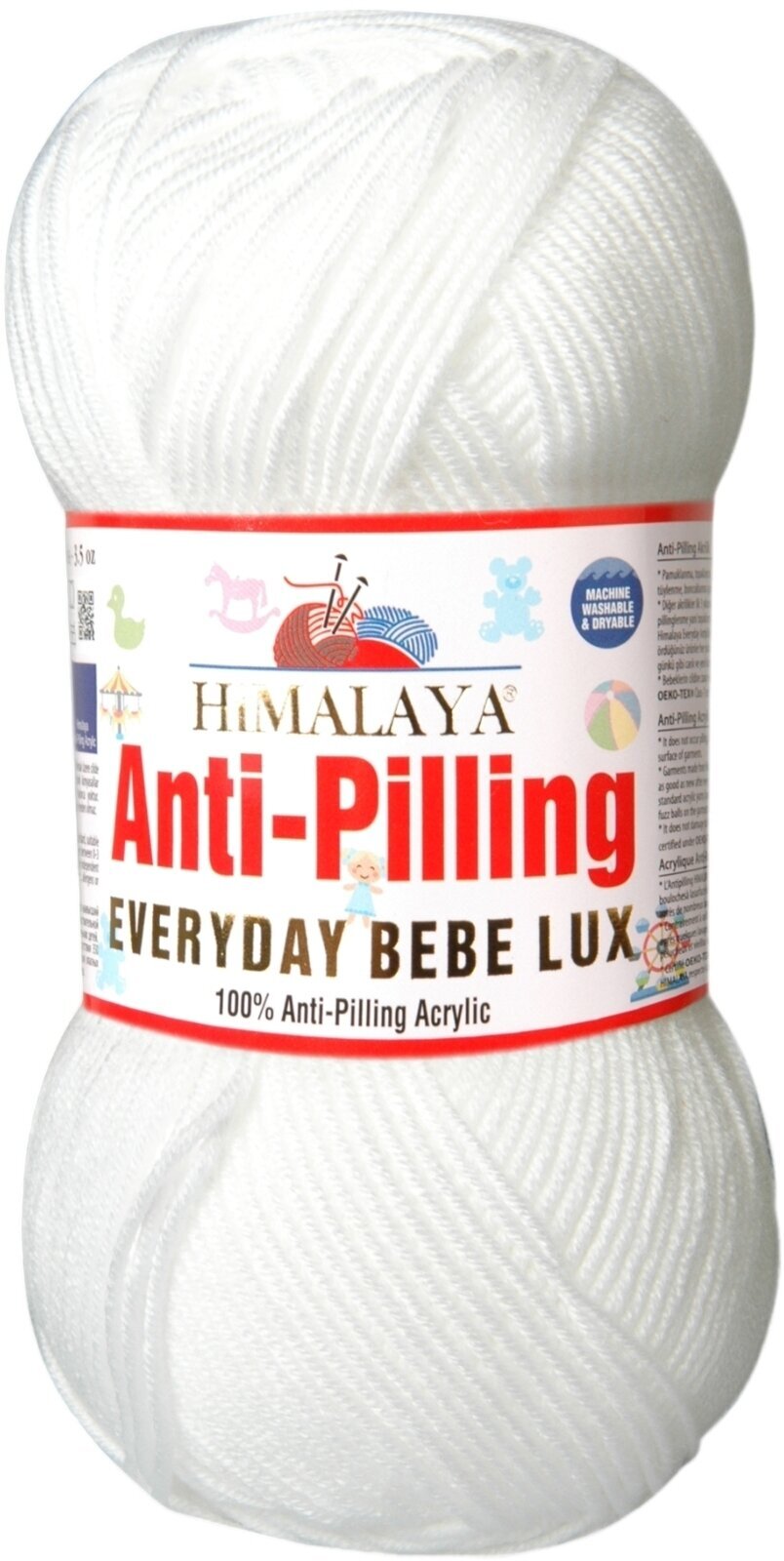 Knitting Yarn Himalaya Everyday Bebe Lux 70401 Knitting Yarn