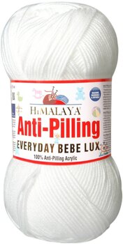 Knitting Yarn Himalaya Everyday Bebe Lux 70401 Knitting Yarn - 1