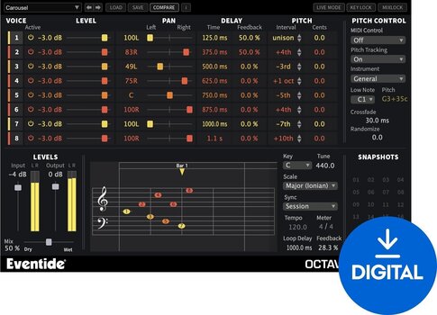 Studio-Effekt-Plugin Eventide Octavox (Digitales Produkt) - 1