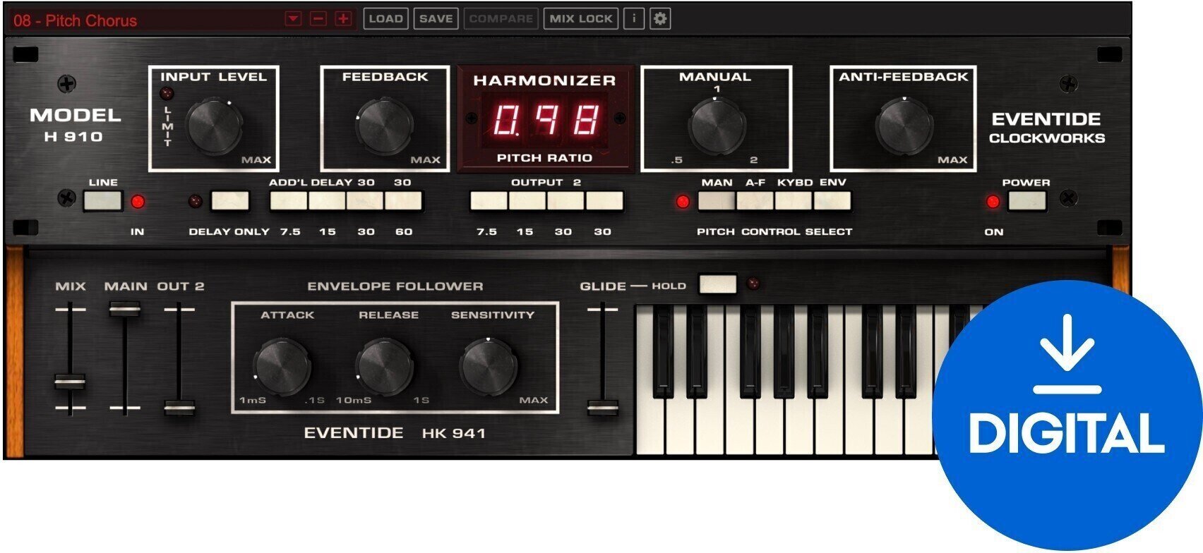 Software de studio Plug-In Efect Eventide H910 Harmonizer® Plug-in (Produs digital)