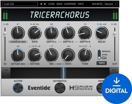 Procesador de efectos de complemento de software Eventide TriceraChorus (Producto digital) - 1