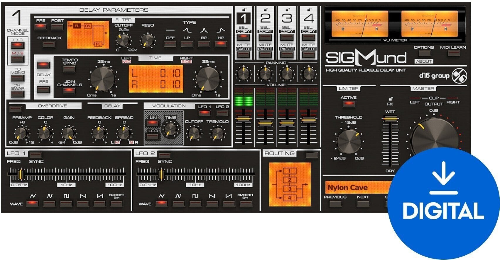 FX protsessori tarkvara pistikprogramm D16 Group Sigmund (Digitaalne toode)