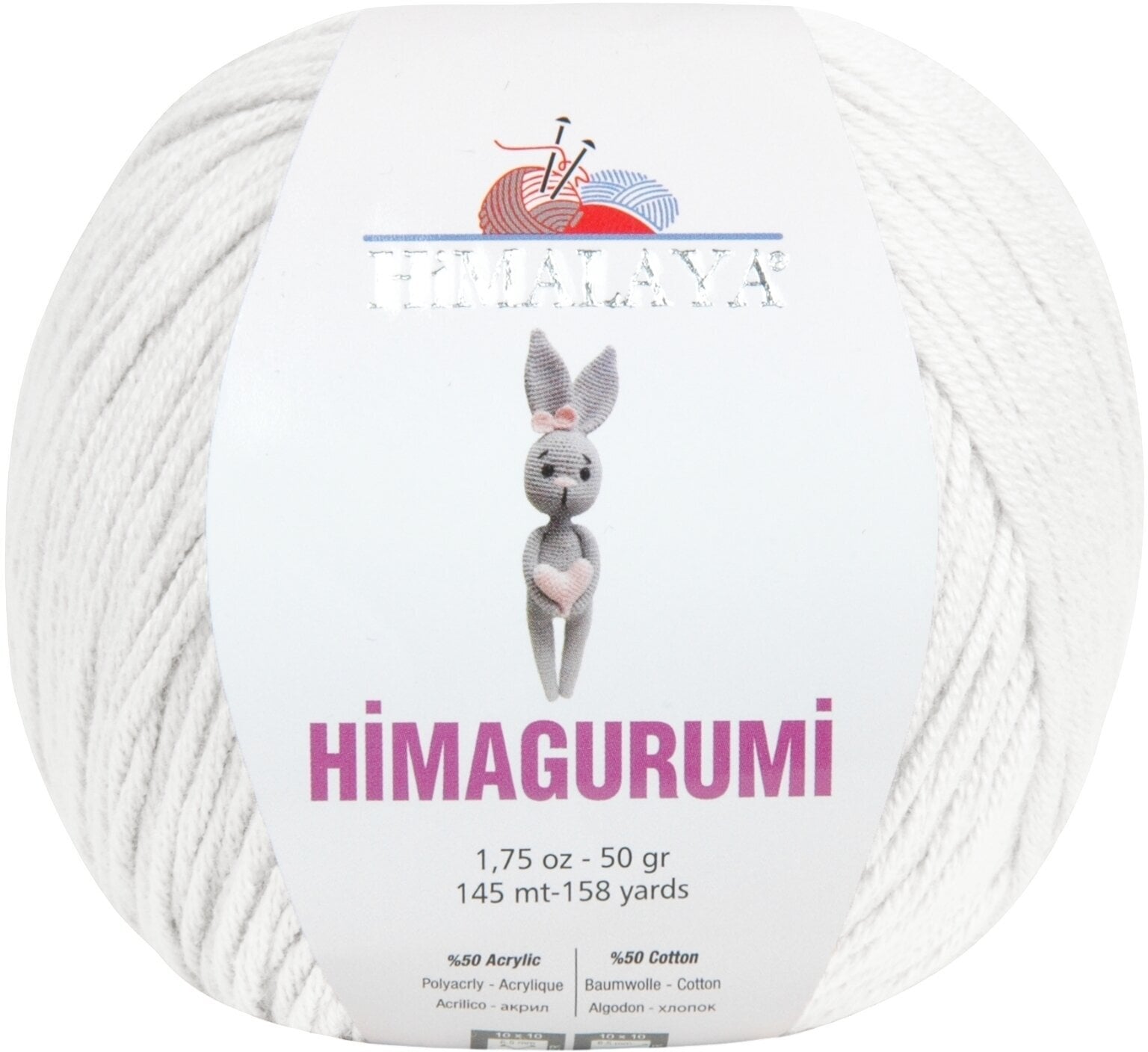 Mezgimo siūlai Himalaya Himagurumi 30101 White