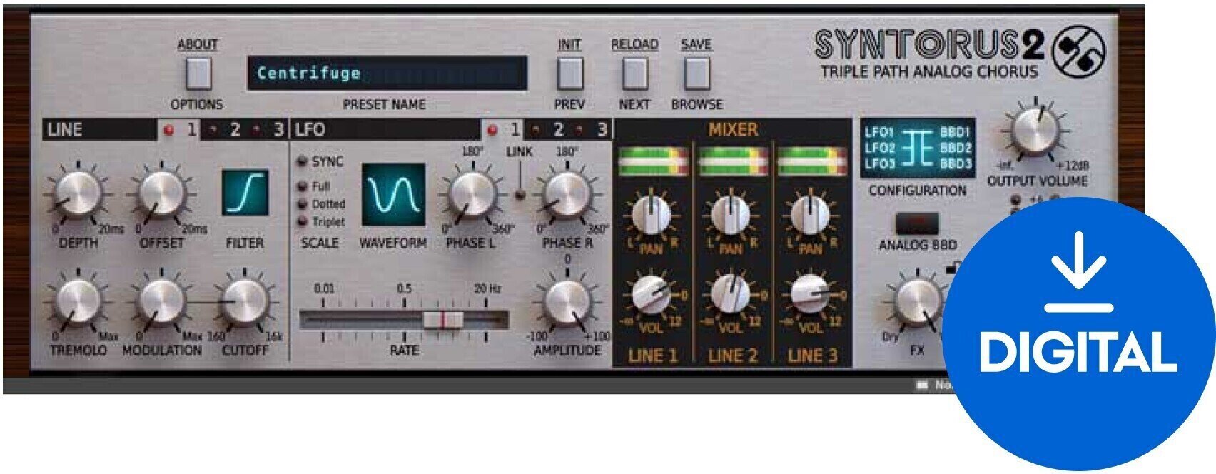 Studio-Effekt-Plugin D16 Group Syntorus 2 (Digitales Produkt)