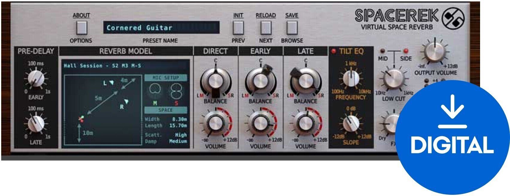 Procesador de efectos de complemento de software D16 Group Spacerek (Producto digital)
