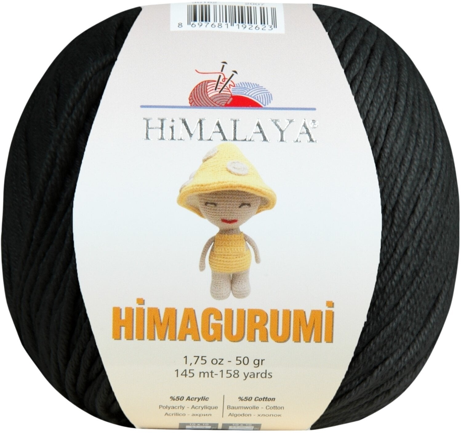 Fire de tricotat Himalaya Himagurumi 30179 Black Fire de tricotat