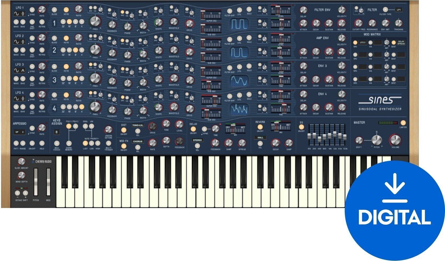 VST Instrument CA Plugins Sines Synthesizer (Digitales Produkt)