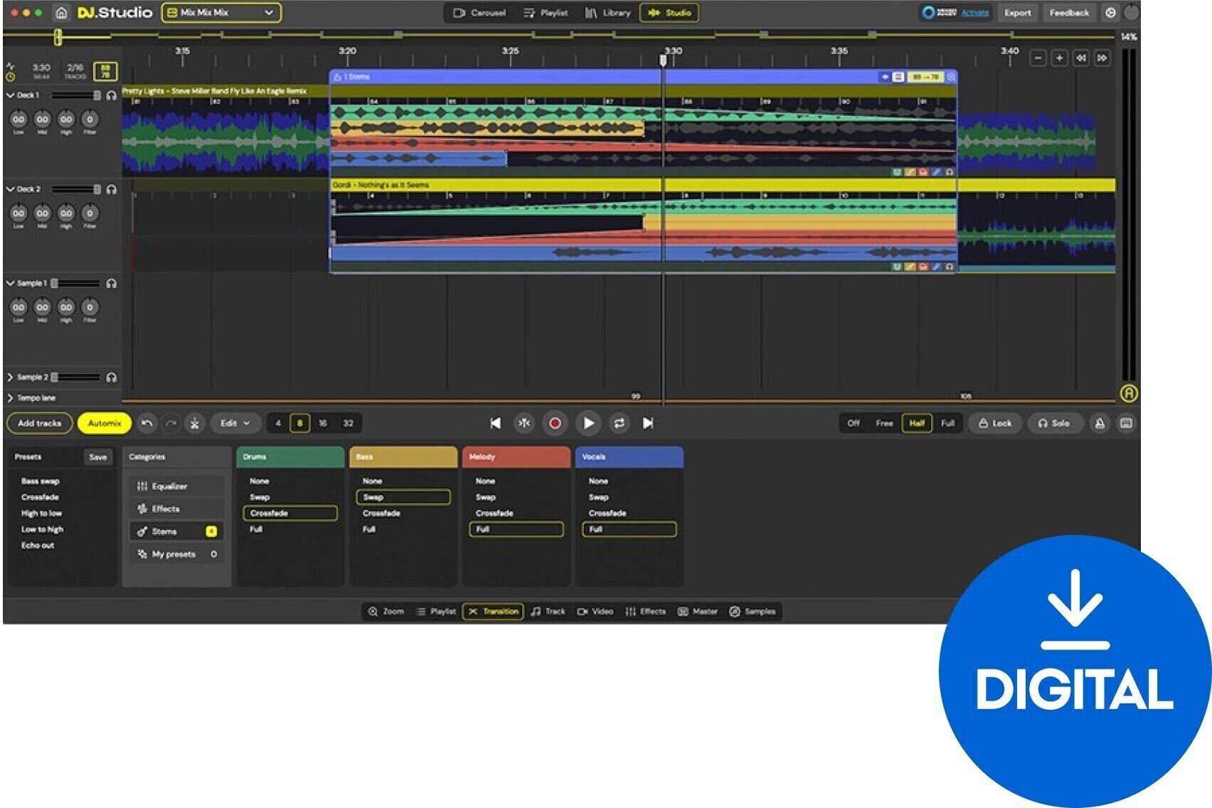 DJ Software DJ.Studio Ultimate (Digitalni proizvod)