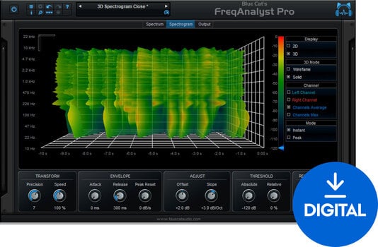 Software Plug-In FX-processor Blue Cat Audio FreqAnalyst Pro (Digitalt produkt) - 1