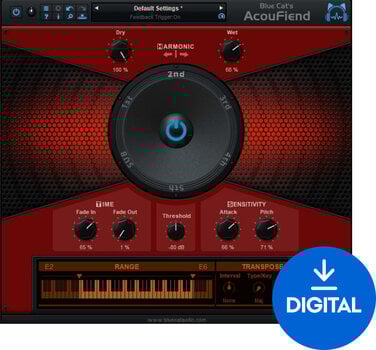 Студио софтуер Plug-In ефект Blue Cat Audio AcouFiend (Дигитален продукт) - 1