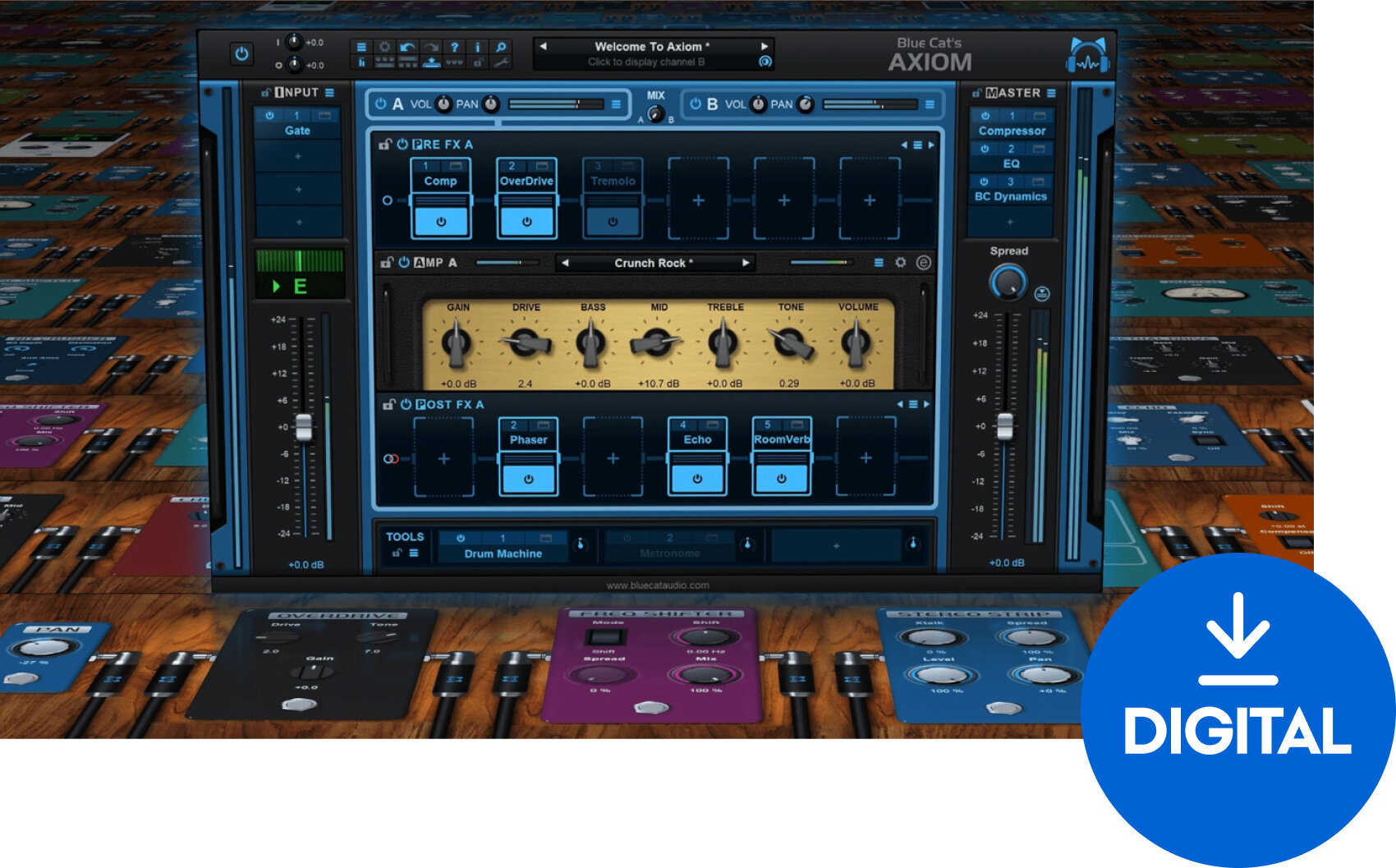 Programvare-plugin FX-prosessor Blue Cat Audio Axiom