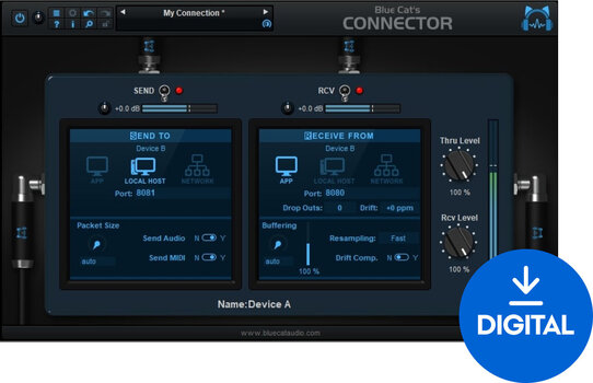 FX-prosessori-ohjelmistolisäosa Blue Cat Audio Connector (Digitaalinen tuote) - 1