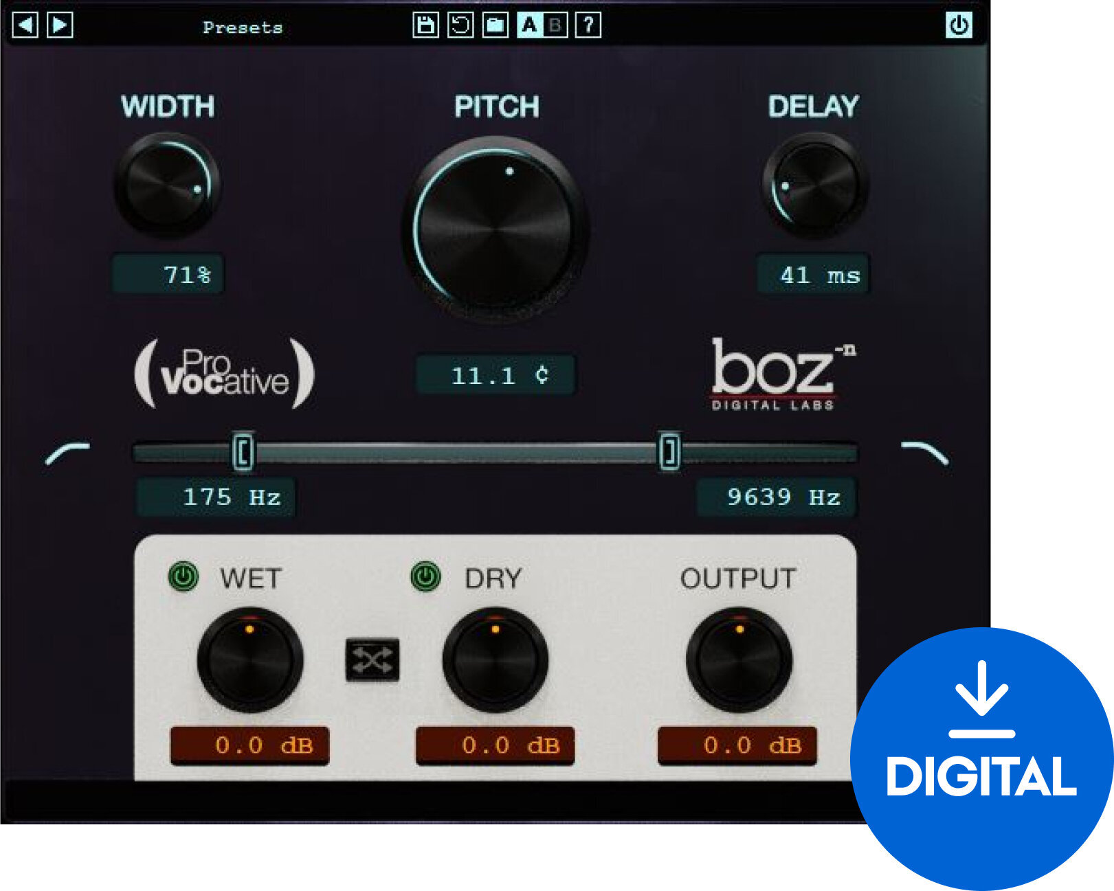 Studio-Effekt-Plugin Boz Digital Labs ProVocative (Digitales Produkt)
