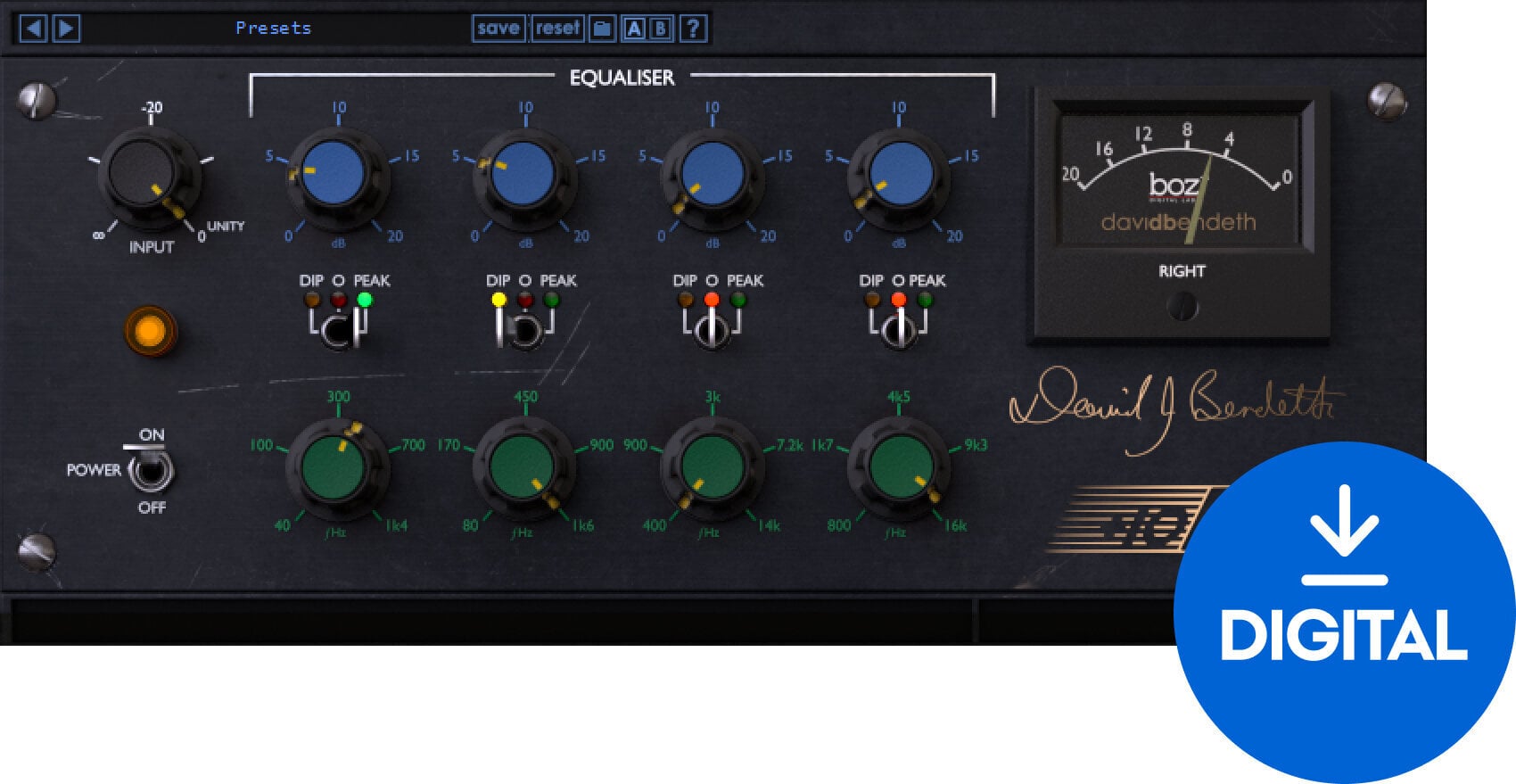 Programvare-plugin FX-prosessor Boz Digital Labs 10dB Equalizer