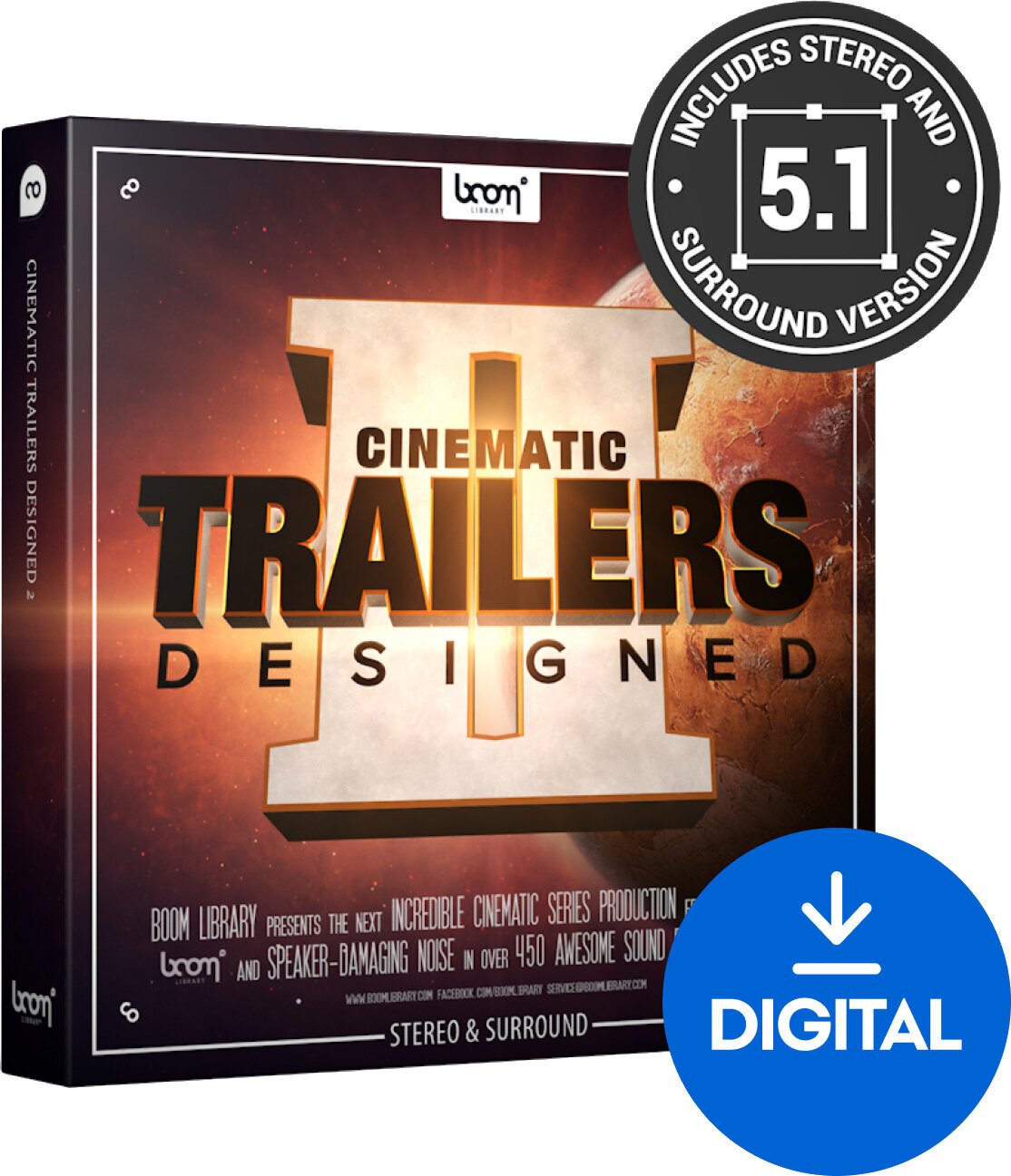 BOOM Library Cinematic Trailers Designed 2 SR (Digitálny produkt)
