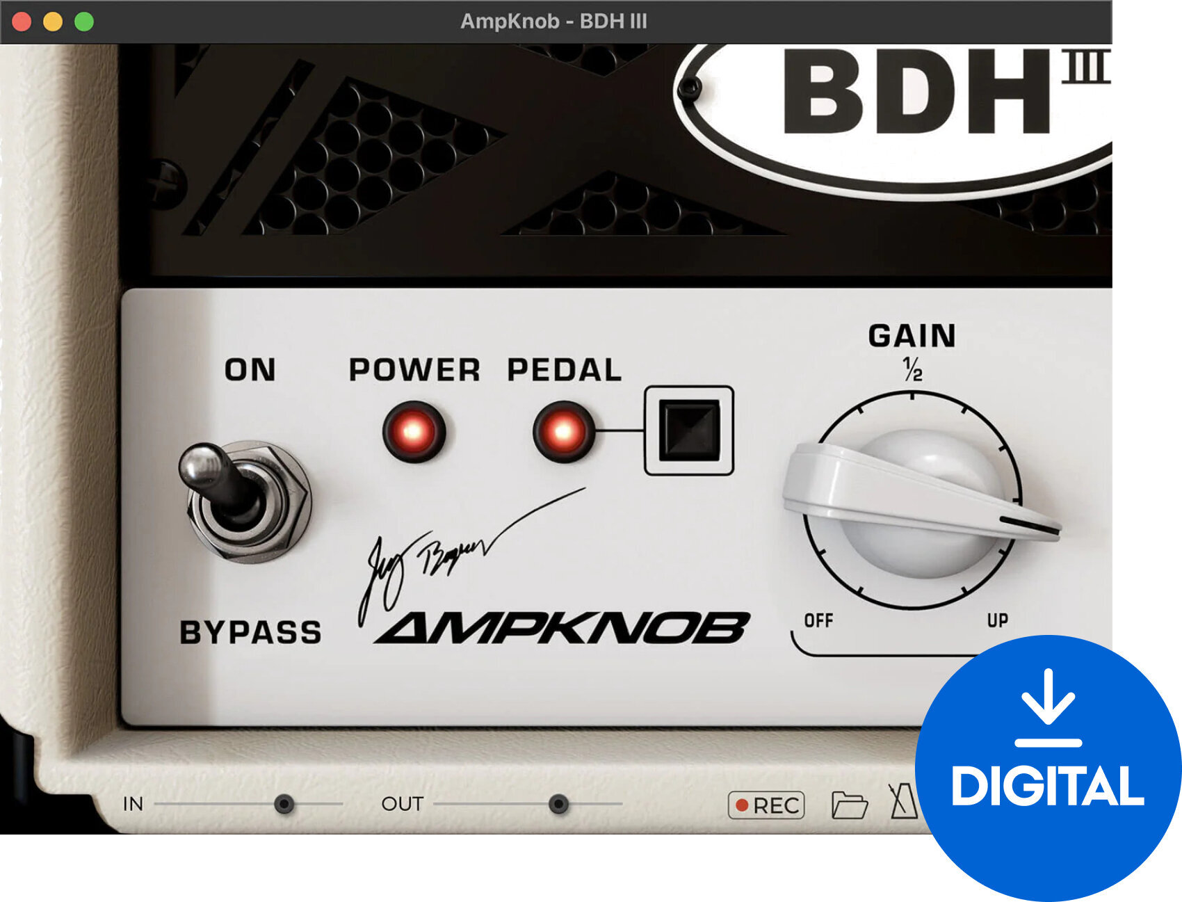 Studijski software plug-in efekt Bogren Digital Ampknob BDH III (Digitalni izdelek)