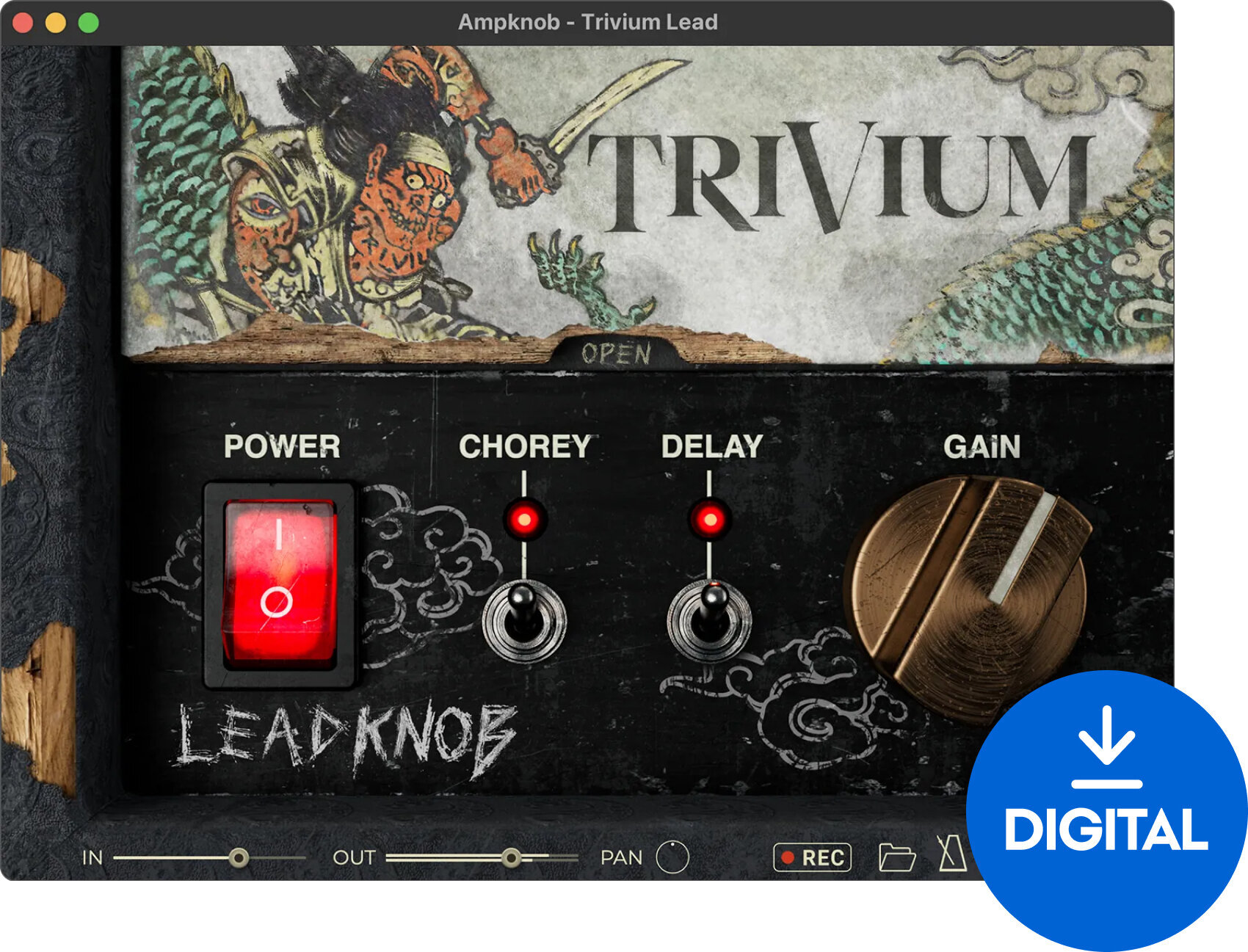Студио софтуер Plug-In ефект Bogren Digital Trivium Ampknob Lead (Дигитален продукт)