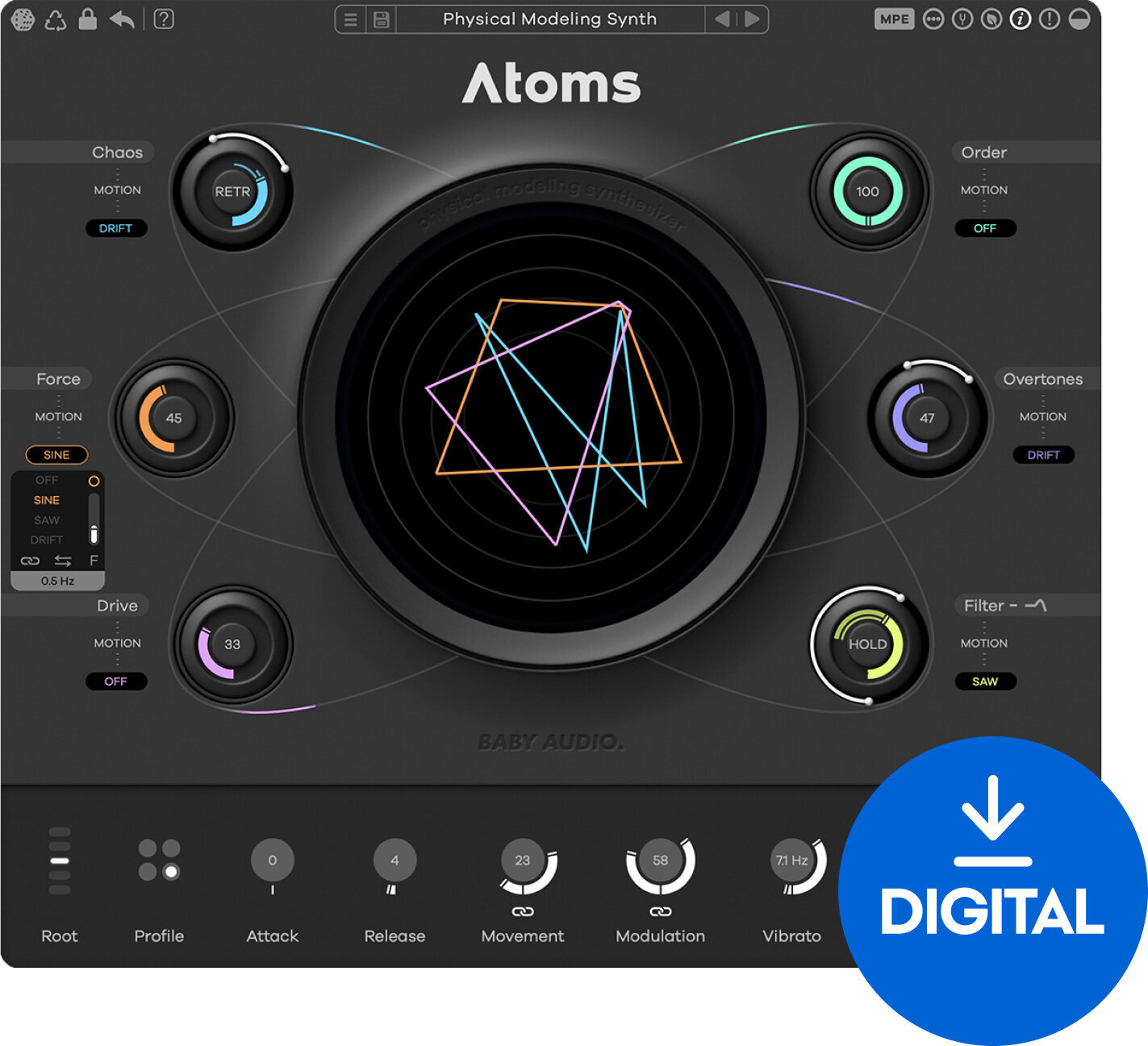 VST Instrument Baby Audio Atoms (Digitalni proizvod)