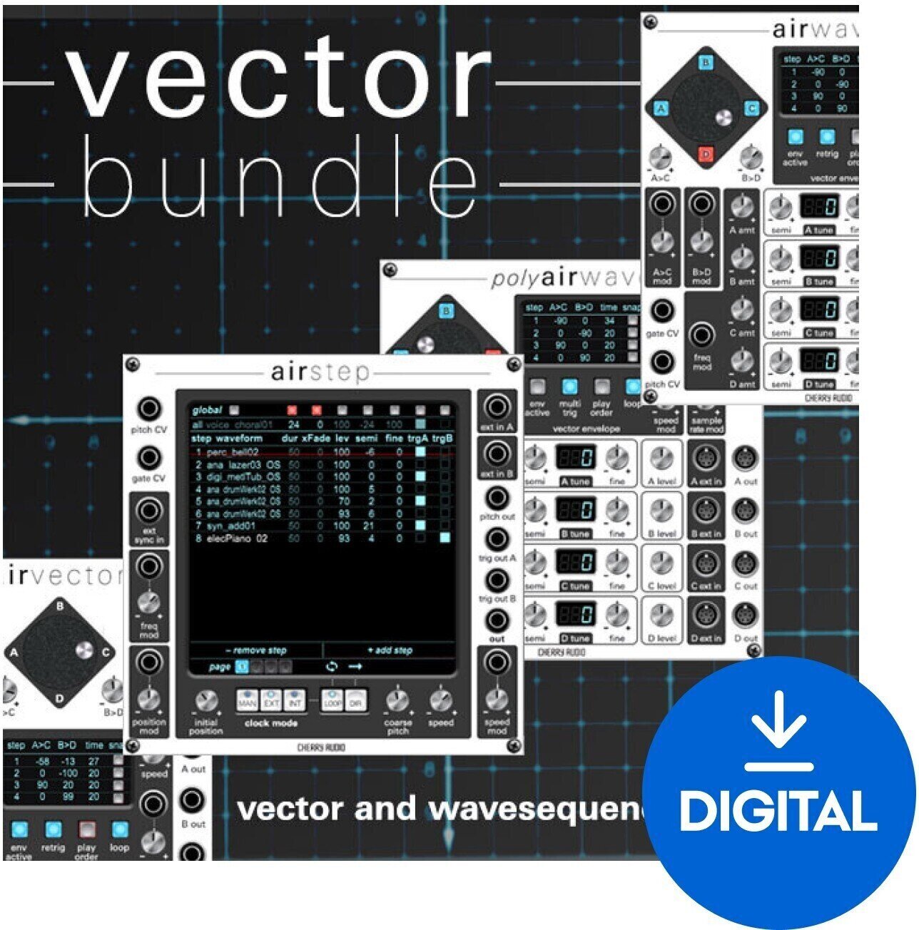 VST Instrument Cherry Audio Vector Bundle (Digitales Produkt)