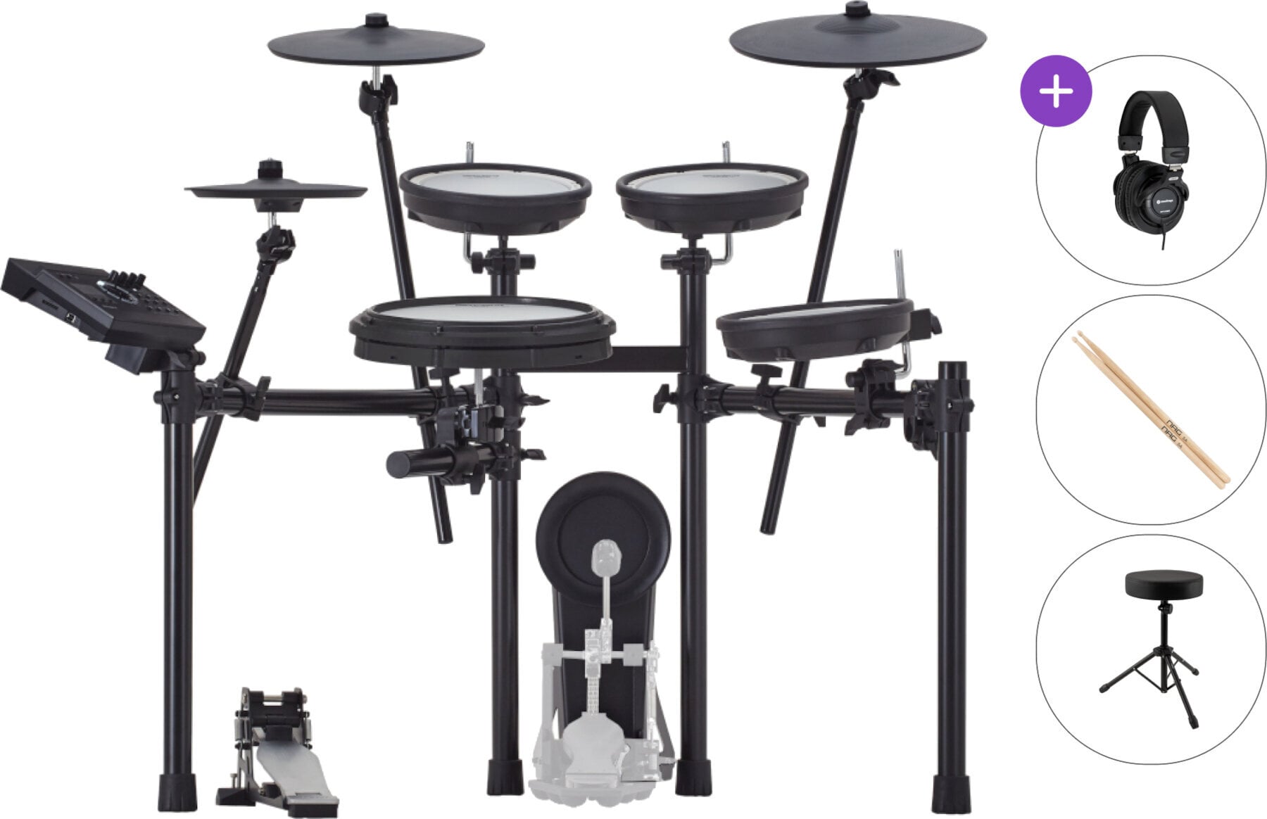 E-Drum Set Roland TD-17KV2 SET Black E-Drum Set