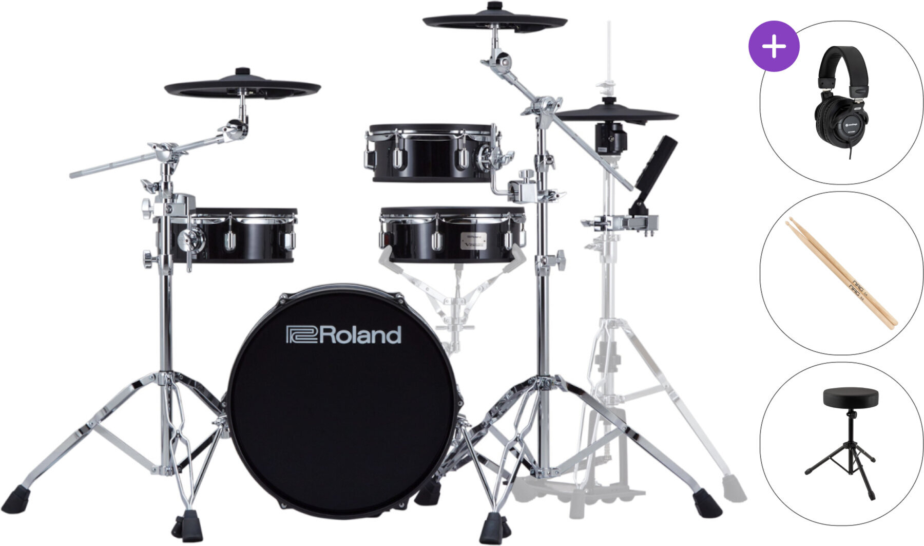 Electronic Drumkit Roland VAD-103 SET Black Electronic Drumkit