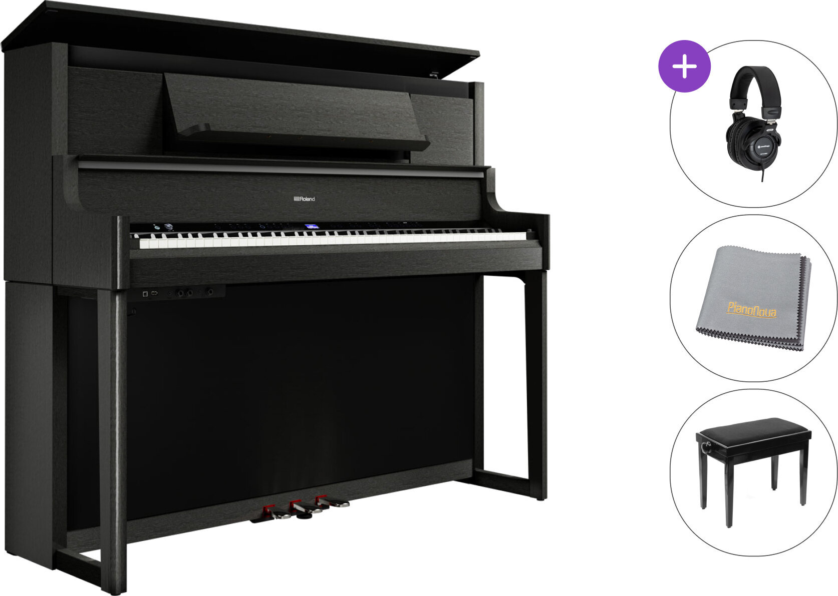 Digitální piano Roland LX-9 SET Digitální piano Charcoal Black