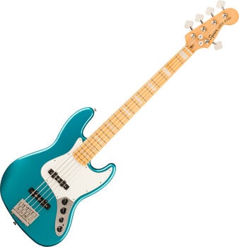 5-string Bassguitar Fender Squier Classic Vibe Active '70s Jazz Bass V MN Ocean Turquoise 5-string Bassguitar - 1