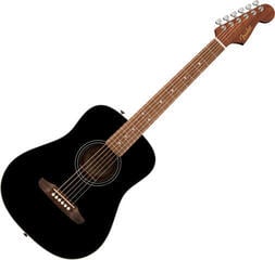 Dreadnought-gitarr Fender California Standard Redondo Mini Black Dreadnought-gitarr