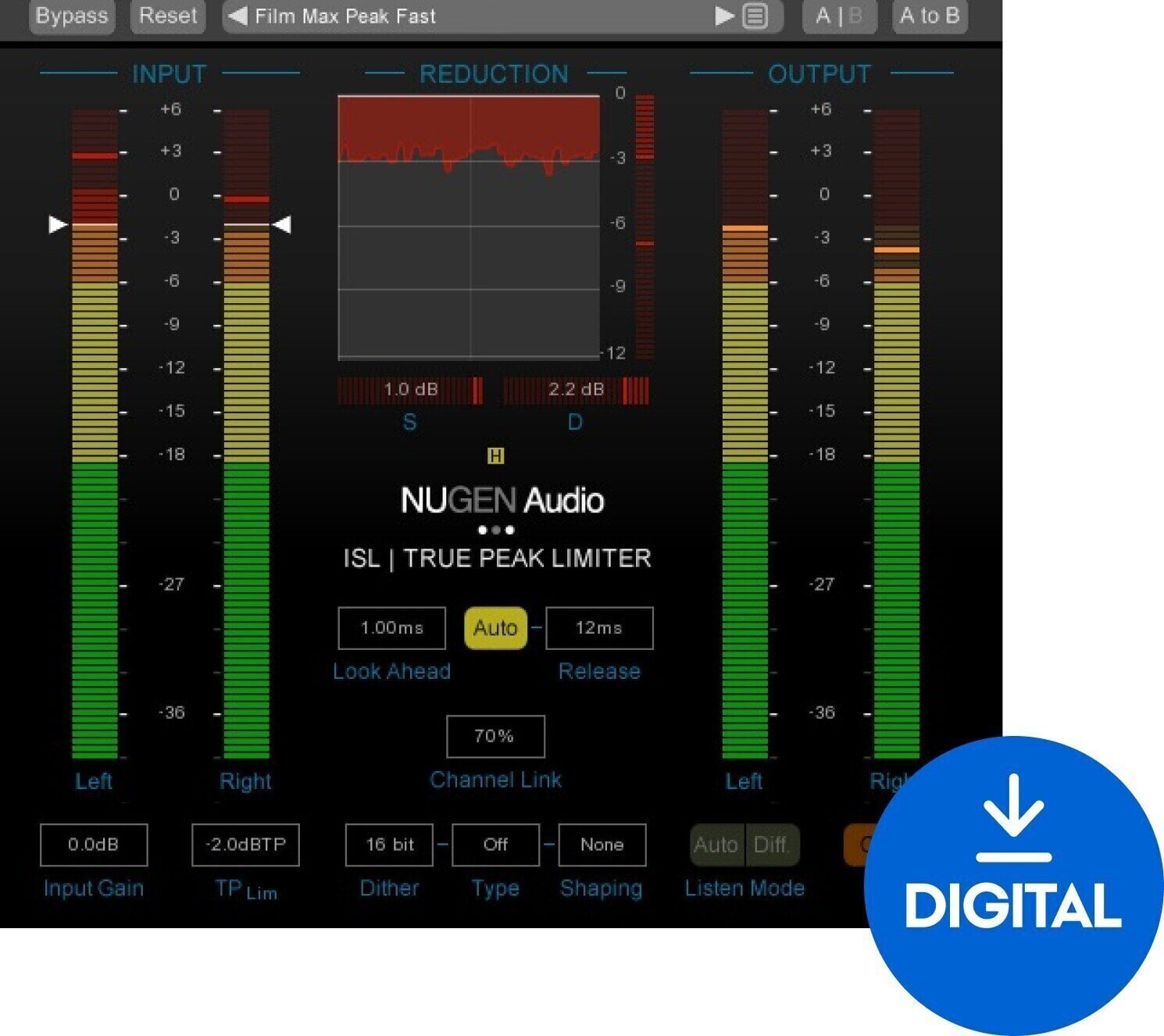 Mastering software Nugen Audio ISL 2ST (Digitales Produkt)