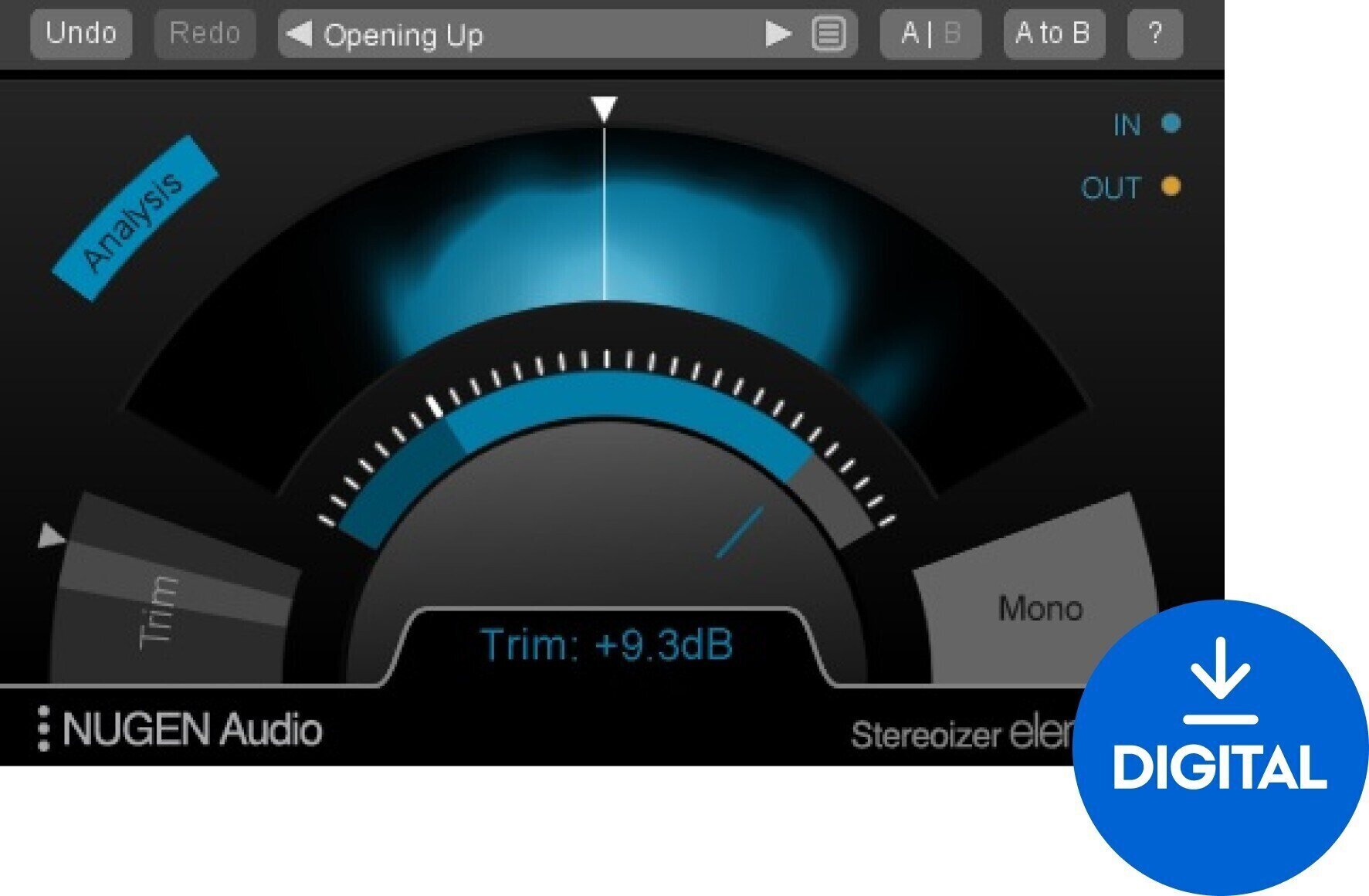 Software Plug-In FX Processor Nugen Audio Stereoizer Elements (Digital product)