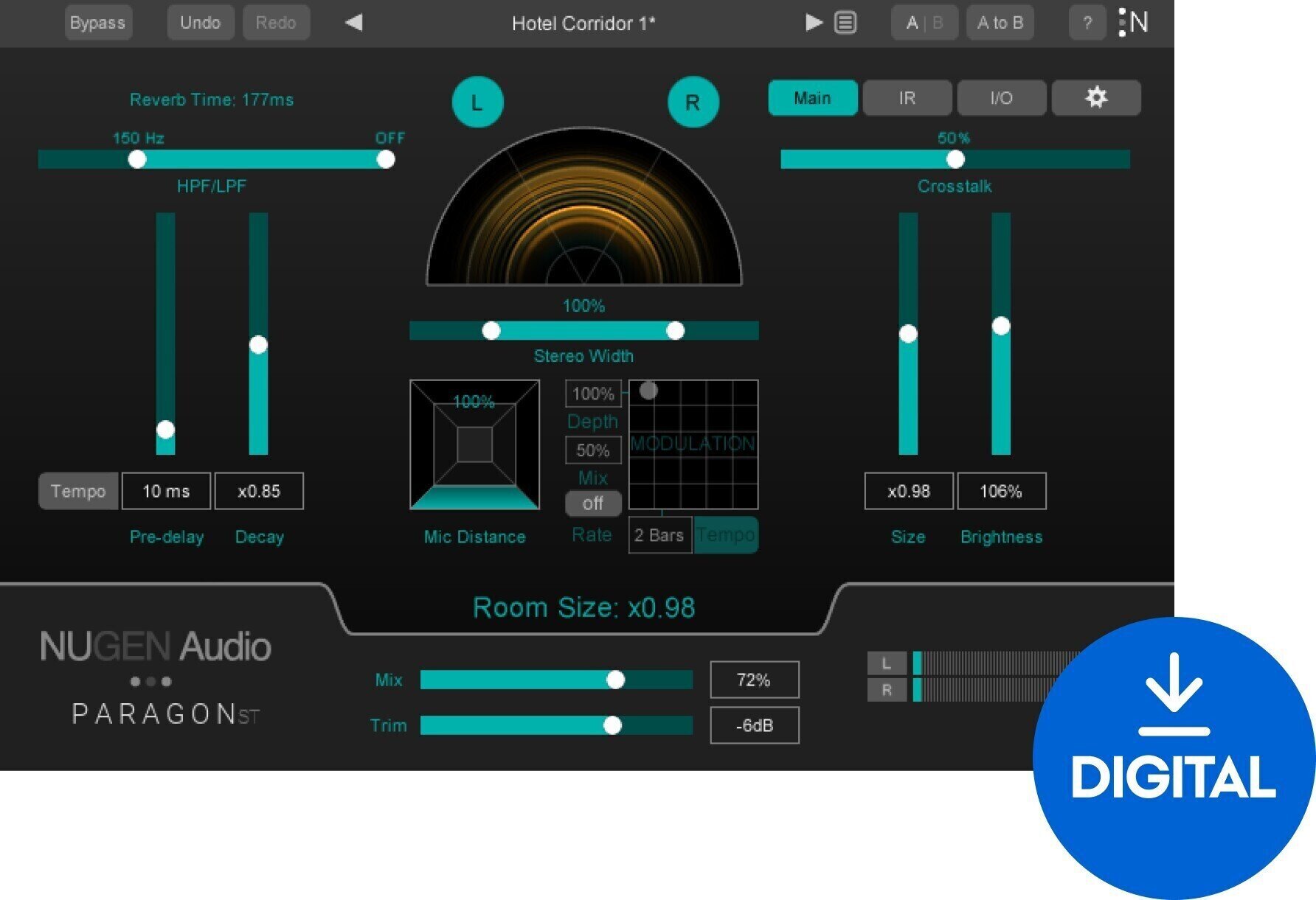 Studijski software plug-in efekt Nugen Audio Paragon ST (Digitalni izdelek)