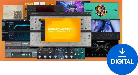 Programski Plug-In efekti Native Instruments Komplete 15 Select Electronic (Digitalni proizvod) - 1