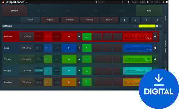 VST Instrument MELDA MSuperLooper (Digital produkt) - 1