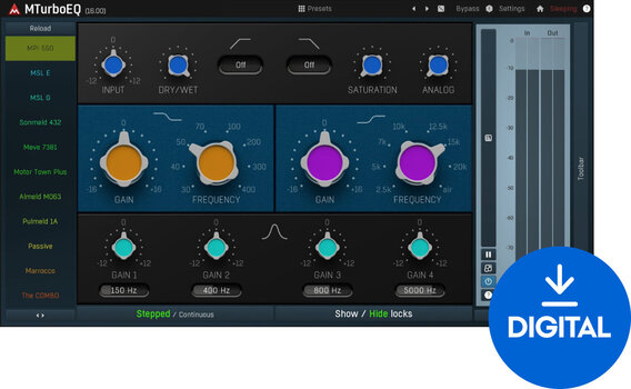 Studio-Effekt-Plugin MELDA MTurboEQ (Digitales Produkt) - 1