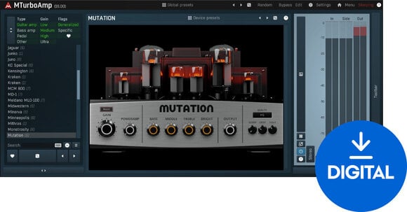 Студио софтуер Plug-In ефект MELDA MTurboAmp (Дигитален продукт) - 1