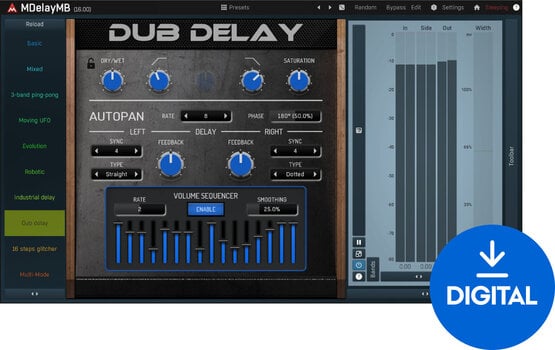 Programski Plug-In efekti MELDA MDelayMB (Digitalni proizvod) - 1