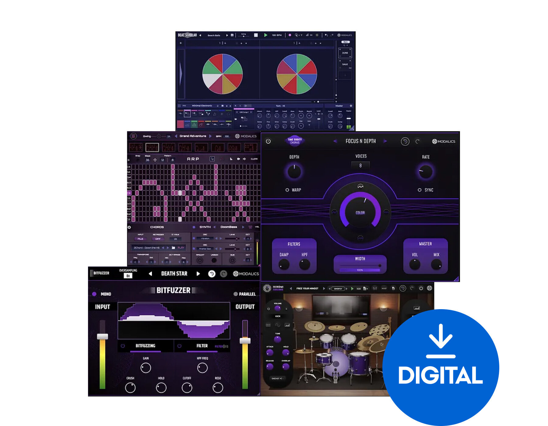Štúdiový softwarový Plug-In efekt Modalics Bundle (Digitálny produkt)