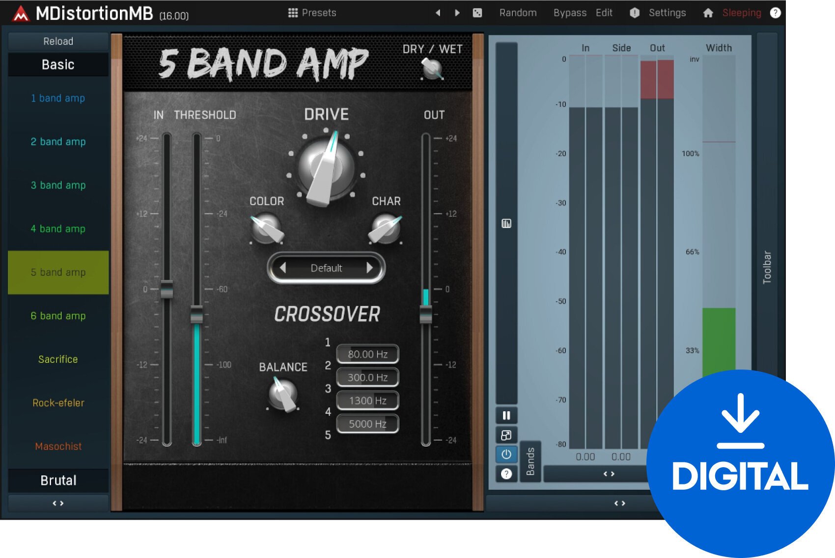 Software Plug-In FX Processor MELDA MDistortionMB (Ψηφιακό προϊόν)