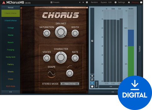 Procesador de efectos de complemento de software MELDA MChorusMB (Producto digital) - 1