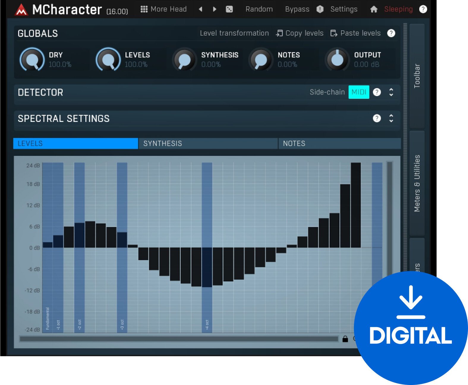 Virtuális effekt MELDA MCharacter (Digitális termék)