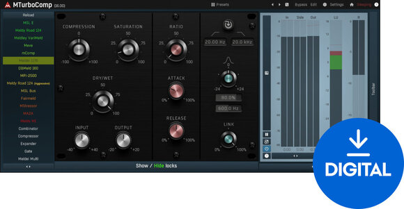 Software Plug-In FX Processor MELDA MTurboCompLE (Digital product) - 1