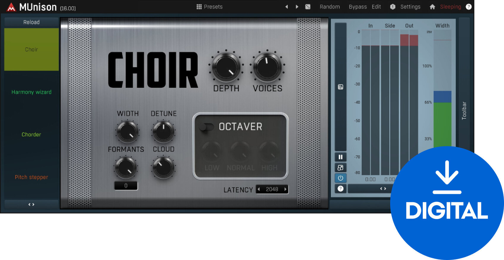 Studio-Effekt-Plugin MELDA MUnison (Digitales Produkt)