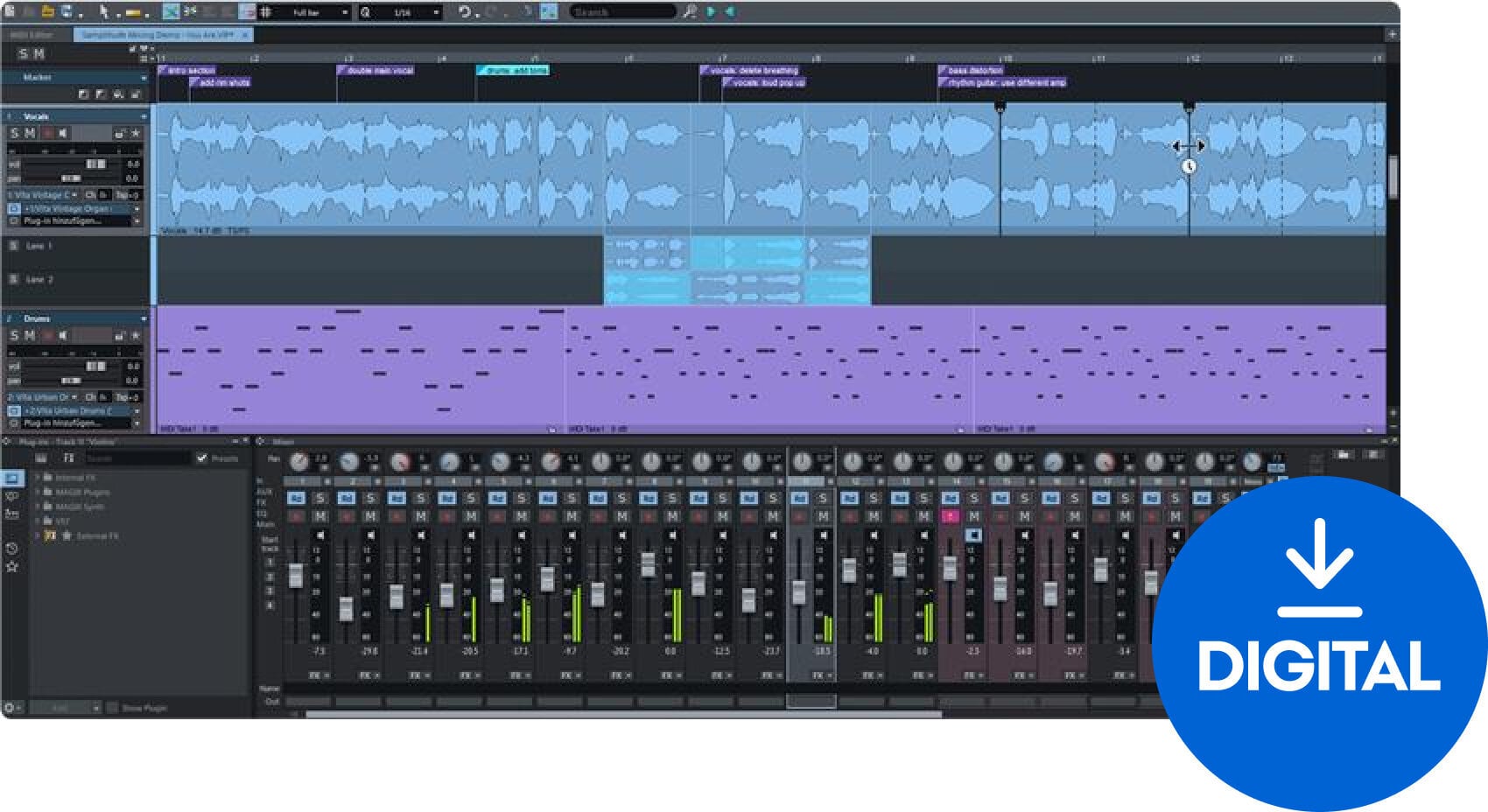 Logiciel séquenceur MAGIX SAMPLITUDE Pro X Suite 365 (Produit numérique)