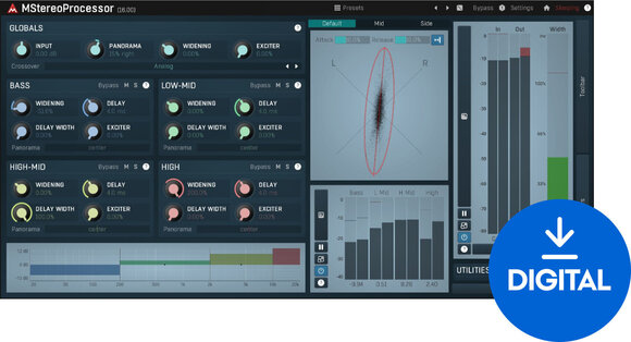 Студио софтуер Plug-In ефект MELDA MStereoProcessor (Дигитален продукт) - 1